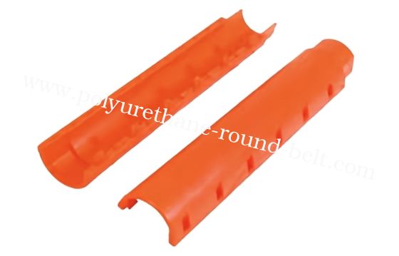 Underwater Pu Subsea Cable Protection Red Color Hydrolysis Resistant